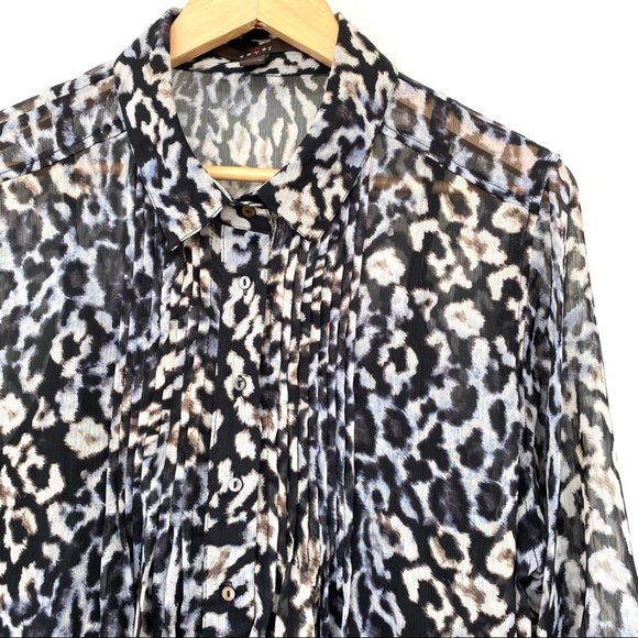 Fever button down shirt with attached camisole - Picture 3 of 14